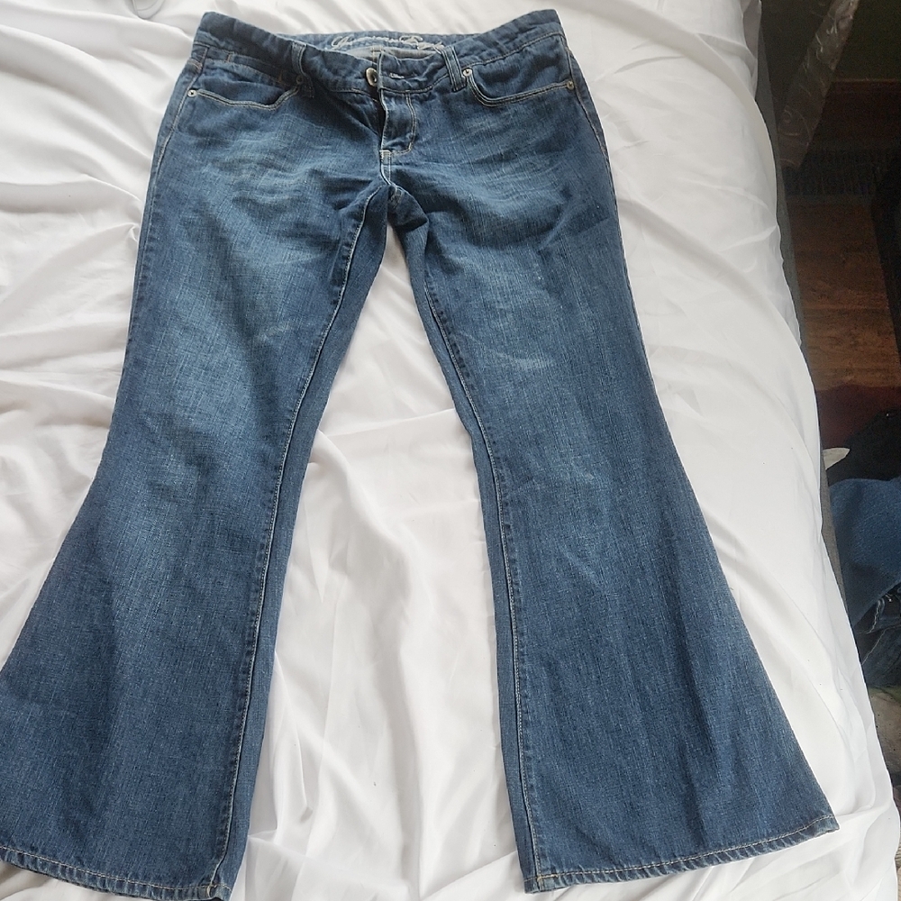 AE Women's Flare Blue Jeans